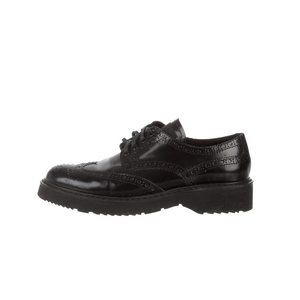 PRADA SPORT Leather Round-Toe Platform Oxford Brogues Lace-up size 39.5 9/9.5